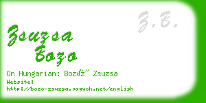 zsuzsa bozo business card